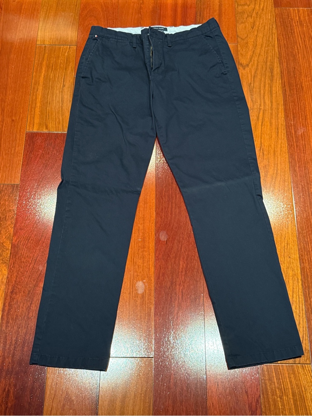 Tommy Hilfiger Men's Navy Straight Chinos